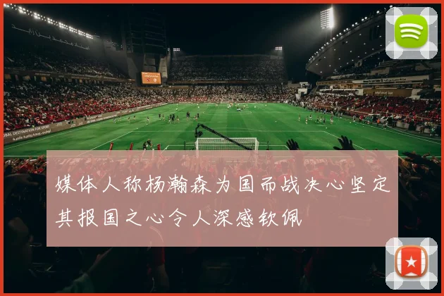 媒体人称杨瀚森为国而战决心坚定其报国之心令人深感钦佩