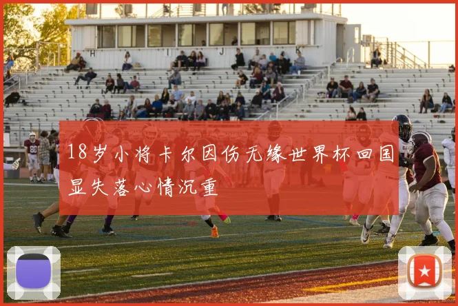 18岁小将卡尔因伤无缘世界杯回国显失落心情沉重